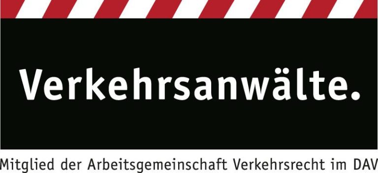 Mitglied der Arbeitsgemeinschaft Verkehrsrecht Logo der Arbeitsgemeinschaft Verkehrsrecht mit einem klaren, modernen Schriftzug Verkehrsanwälte