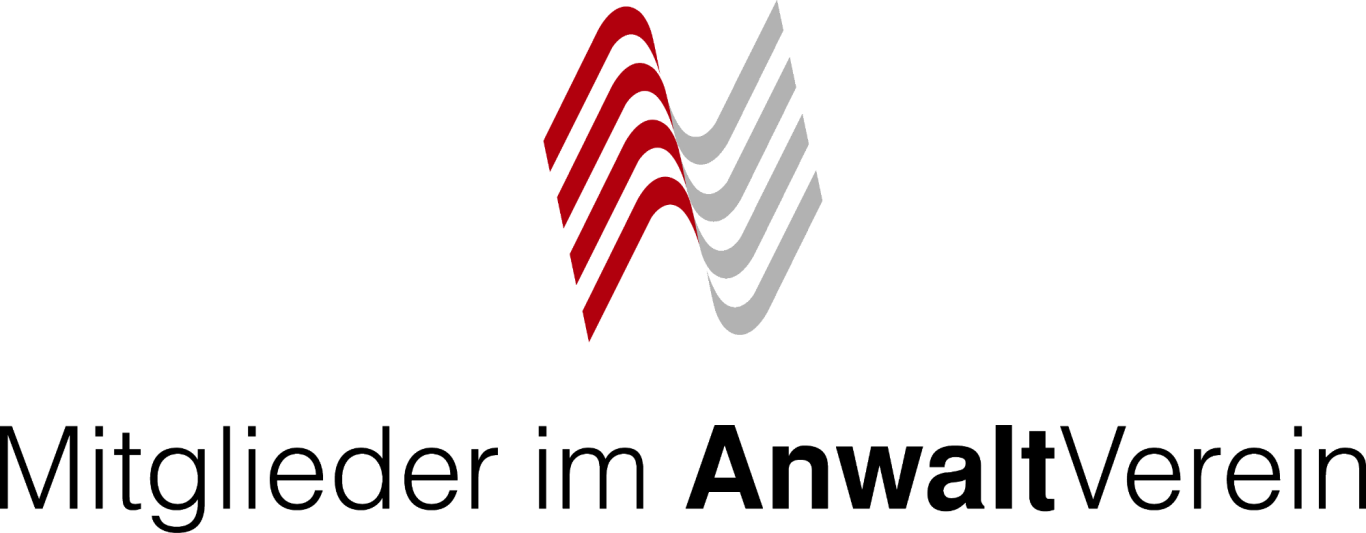 Mitglieder im AnwaltVerein Logo des AnwaltVereins mit den Worten "Mitglieder im AnwaltVerein".